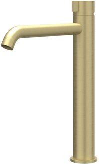 Tribe Wastafelmengkraan - opbouw - verhoogd - coldstart - RVS316 - geborsteld mat goud PVD 6100462 Goud geborsteld