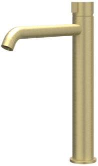 Tribe Wastafelmengkraan - opbouw - verhoogd - coldstart - RVS316 - geborsteld mat goud PVD 6100462 Goud geborsteld