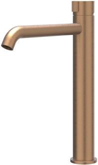 Tribe Wastafelmengkraan - opbouw - verhoogd - coldstart - RVS316 - geborsteld mat koper PVD 6100463 Koper geborsteld