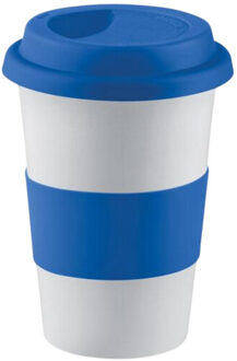 Tribeca keramische mok met deksel Blauw - One size