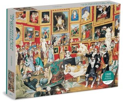 Tribuna Of The Uffizi Meowsterpiece Of Western Art 1500 Piece Puzzle - Galison
