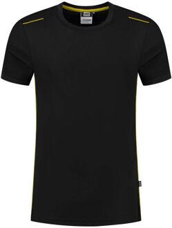 Tricorp Accent 102703 - T-shirt - Zwart/Geel - 3XL