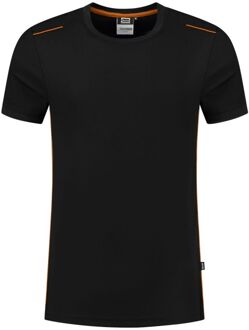 Tricorp Accent 102703 - T-shirt - Zwart/Oranje - 2XL