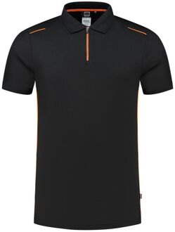 Tricorp Accent 202703 - Poloshirt - Zwart/Oranje - M