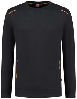 Tricorp Accent 302703 - Sweater - Zwart/Oranje - XL