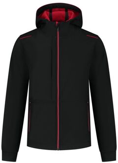 Tricorp Accent 402705 - Softshell jas - Zwart/Rood - XS