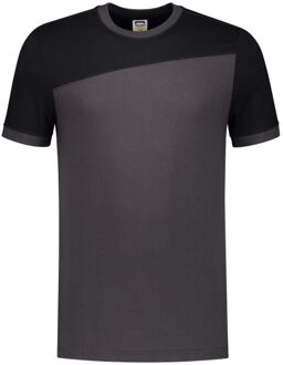 Tricorp Bicolor 102006 - T-shirt - Donkergrijs /Zwart - 6XL