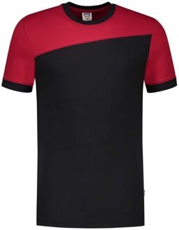 Tricorp Bicolor 102006 - T-shirt - Zwart /Rood - 5XL