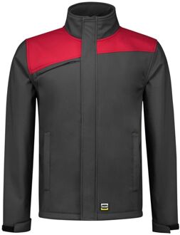 Tricorp Bicolor 402021 - Softshell jas - Donkergrijs/ Rood - XL
