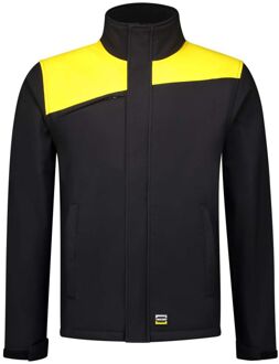Tricorp Bicolor 402021 - Softshell jas - Zwart / Geel - 2XL