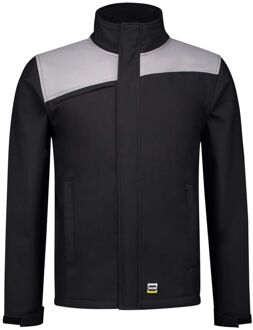 Tricorp Bicolor 402021 - Softshell jas - Zwart/ Grijs - 5XL