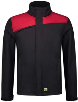 Tricorp Bicolor 402021 - Softshell jas - Zwart / Rood - 8XL