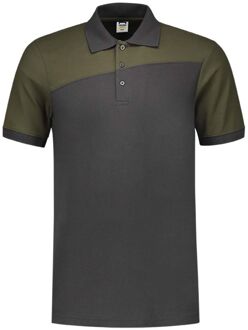 Tricorp Bicolor Naden - Poloshirt - Donkergrijs/Army - XXL