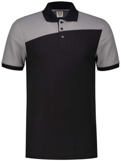 Tricorp Bicolor Naden - Poloshirt - Zwart/Grijs - 3XL