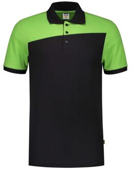 Tricorp Bicolor Naden - Poloshirt - Zwart/Lime - 3XL