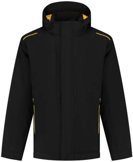 Tricorp Winter Tech Shell Accent 402703 - Werkjas - Zwart/Geel - S