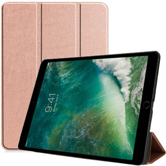 Trifold Bookcase iPad Air 10.5 / iPad Pro 10.5 tablethoes - Rosé Goud