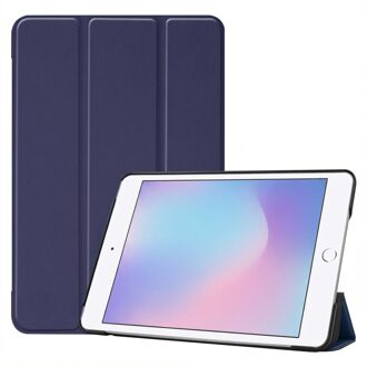 Trifold Bookcase iPad mini (2019) / iPad Mini 4 tablethoes - Donkerblauw