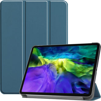 Trifold Bookcase iPad Pro 11 (2020-2018) tablethoes - Donkergroen