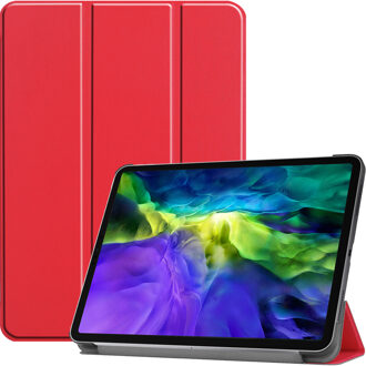 Trifold Bookcase iPad Pro 11 (2020-2018) tablethoes - Rood