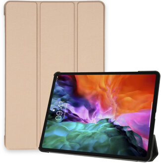 Trifold Bookcase iPad Pro 12.9 (2020) / Pro 12.9 (2018) tablethoes - Goud