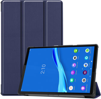 Trifold Bookcase Lenovo Tab M10 Plus / M10 FHD Plus tablethoes - Donkerblauw