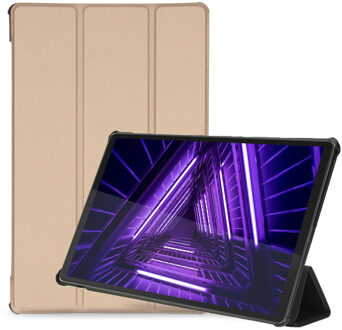 Trifold Bookcase Lenovo Tab M10 Plus / M10 FHD Plus tablethoes - Goud