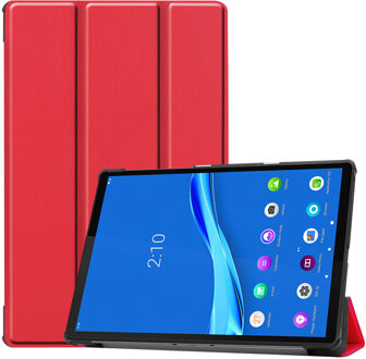 Trifold Bookcase Lenovo Tab M10 Plus / M10 FHD Plus tablethoes - Rood