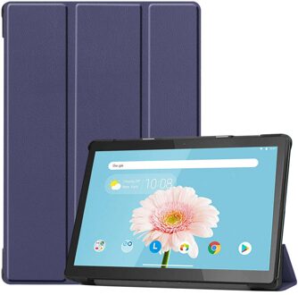 Trifold Bookcase Lenovo Tab M10 Tablethoes - Donkerblauw