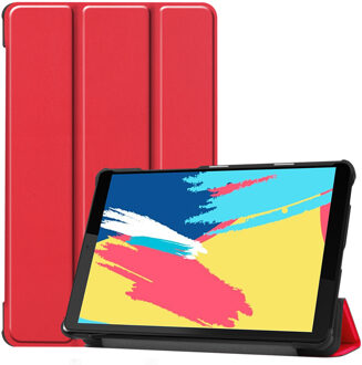 Trifold Bookcase Lenovo Tab M8 / M8 FHD tablethoes - Rood