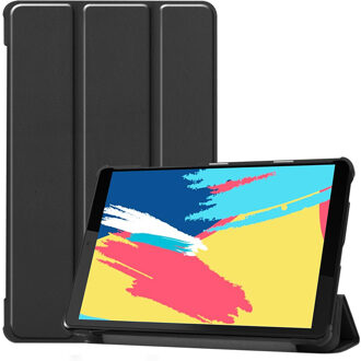 Trifold Bookcase Lenovo Tab M8 / M8 FHD tablethoes - Zwart