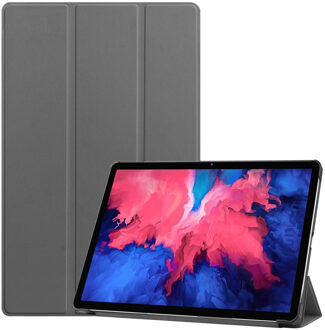 Trifold Bookcase Lenovo Tab P11 tablethoes - Grijs