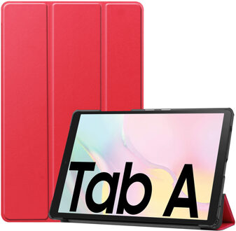 Trifold Bookcase Samsung Galaxy Tab A7 Tablethoes - Rood