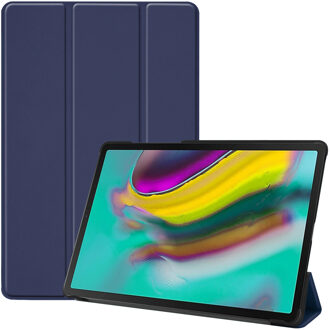 Trifold Bookcase Samsung Galaxy Tab S5e Tablethoes - Donkerblauw