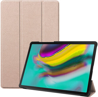 Trifold Bookcase Samsung Galaxy Tab S5e Tablethoes - Goud