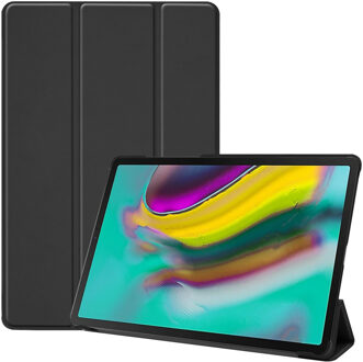 Trifold Bookcase Samsung Galaxy Tab S5e Tablethoes - Zwart