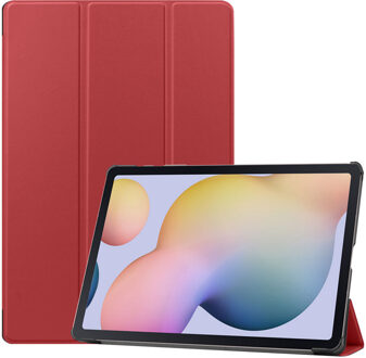 Trifold Bookcase Samsung Galaxy Tab S7 Plus Tablethoes - Rood