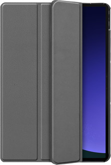 TriFold Hoes met Auto Slaap/Wake geschikt voor Samsung Galaxy Tab S9 / S9 FE - Grijs