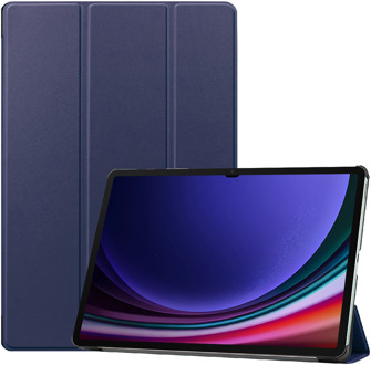 TriFold Hoes met Auto Slaap/Wake geschikt voor Samsung Galaxy Tab S9 Ultra - Blauw