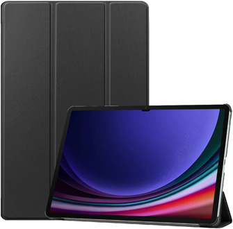 TriFold Hoes met Auto Slaap/Wake geschikt voor Samsung Galaxy Tab S9 Ultra - Zwart