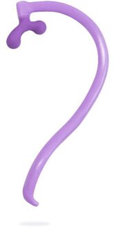 Trigger Point Massager Stok Zelf Massage Tool Diepe Druk Body Muscle Relief Haak Verwijderbare Therapeutische Terug Massage Gereedschap paars