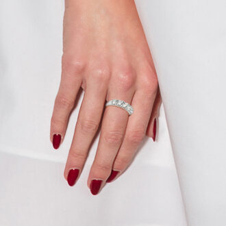 Trilogy ring zirkoniumoxides sieraden zilver 925 - trilogie