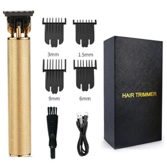 Trimmer Voor Mannen Tondeuse Elektrische Cutter Maaier Baard Scheerapparaat Haircut Machine Kapsel Professionele Snijden Barbershop Usb gouden