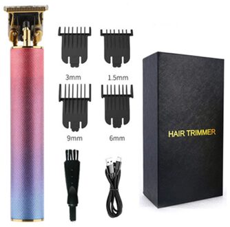 Trimmer Voor Mannen Tondeuse Elektrische Cutter Maaier Baard Scheerapparaat Haircut Machine Kapsel Professionele Snijden Barbershop Usb kleur