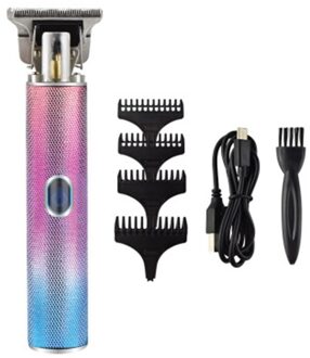 Trimmer Voor Mannen Tondeuse Professionele Kaalhoofdige Voor Mannen Gradiënt Kleur Usb Opladen Baard Scheerapparaat Machine