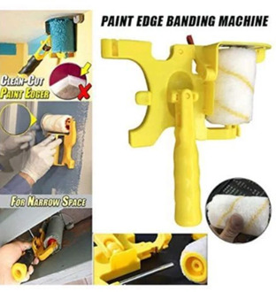 Trimming Roller Brush for Wall Multifunctional Roller Paint Brush Clean-Cut Paint Edger Wall Painting Tool Paint Roller Brush