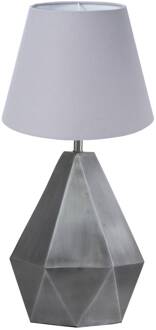 Trinity tafellamp Ø 25cm zilver/grijs grijs, zilver antiek