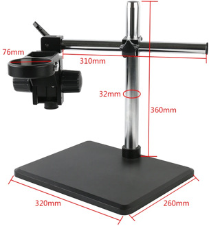 Trinocular Binocular Microscope Stereo Microscope Multi-Angle Adjustable Stand Boom Table Working 76mm Holder 32mm Arm