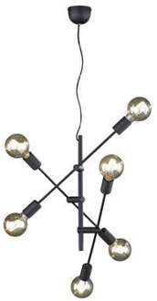 TRIO Cross Hanglamp Zwart