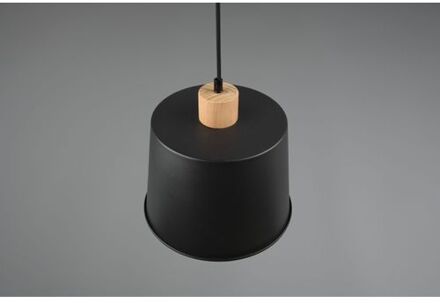 TRIO Industriële Hanglamp Harris - Metaal - Zwart